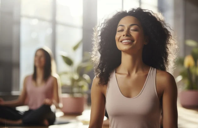 People doing yoga together to Boost Mental Health