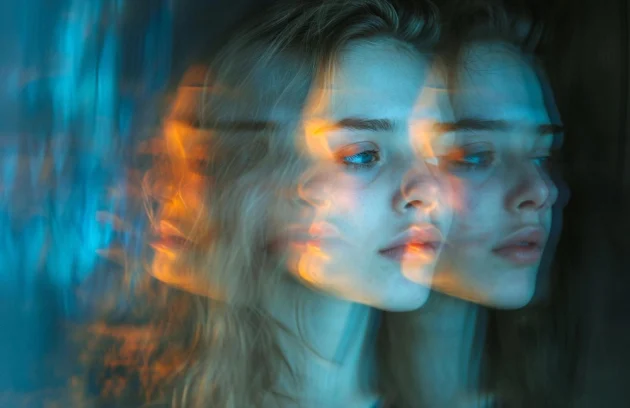 Woman with bipolar disorder