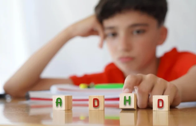 Child with attention deficit disorder frustrated doing homework importance of educational needs and special attention to this problem