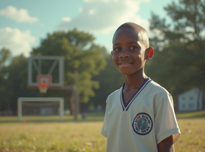 sports and school physicals Griffin — editorial photograph, wide landscape composition